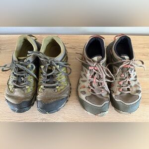Merrell Women’s Hiking Shoes Bundle Lot of 2 Pairs Size 7.5 Trail Outdoor Vibram